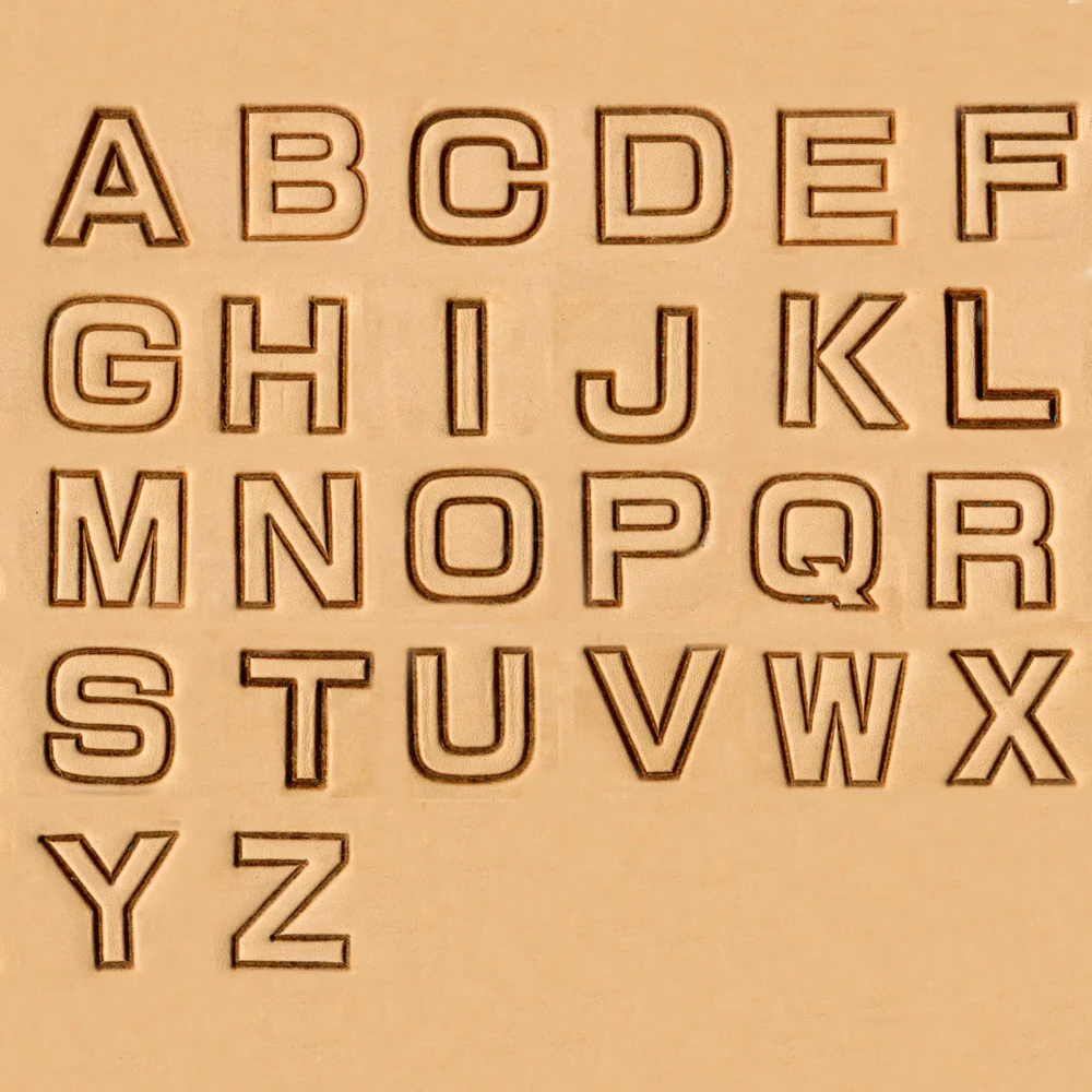 Block Alphabet Stempelsatz - 19 mm (3/4")