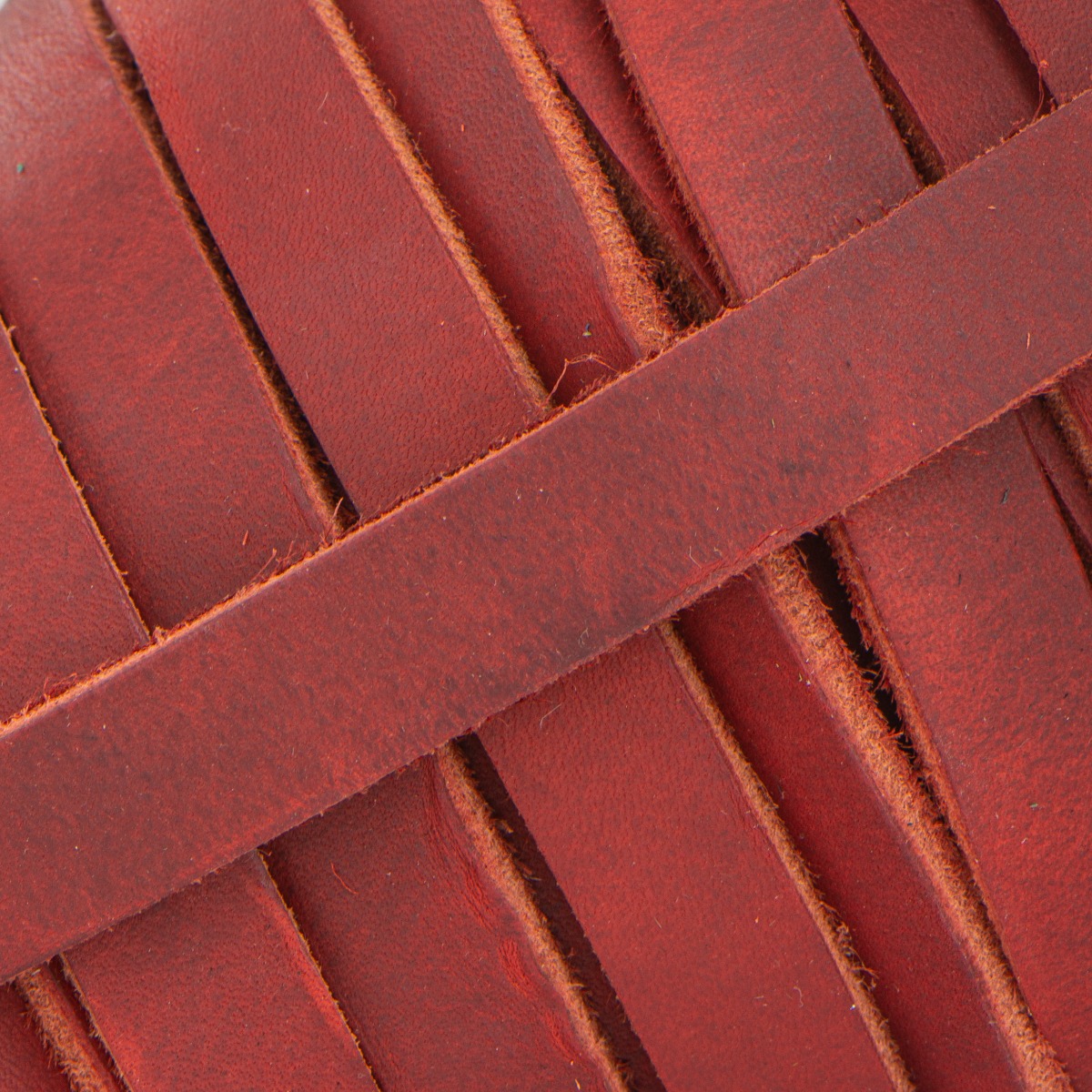 10 mm Rot Fettleder Meterware Endlosriemen (OUTLET)