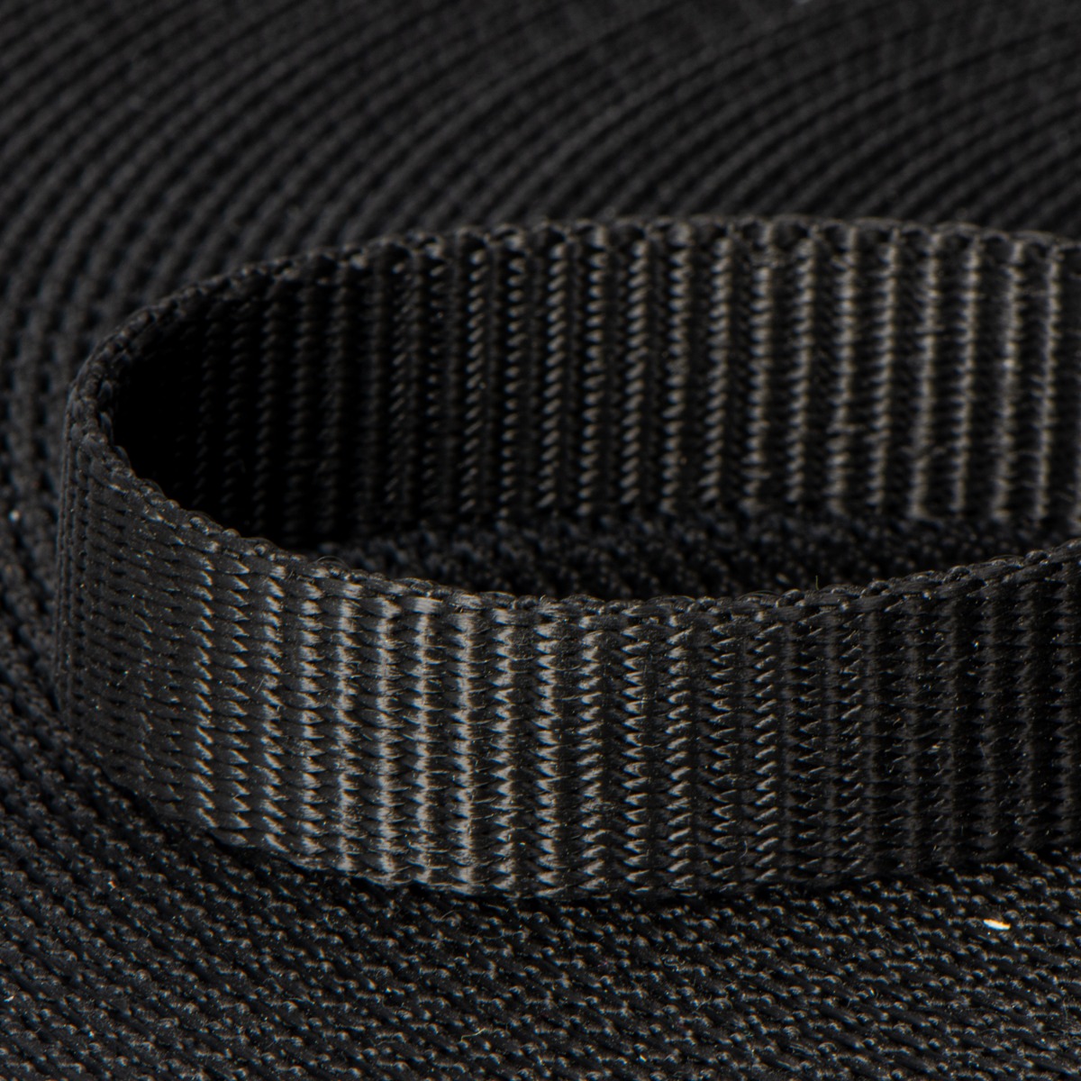 schwarz 15mm breites Gummiband aus Polyester 50m Rolle 