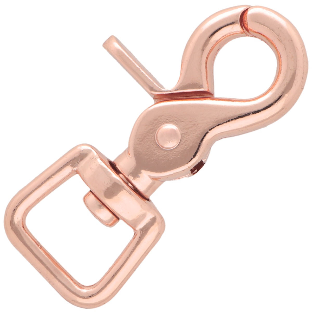 Rose Gold 62 mm - ⧄ 16 mm Clip Wirbelkarabiner - 10 Stücke