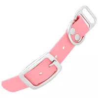 Pastel Rosa - 25 mm Biothane Adapter Mit Nieten Pastel Rosa - 25 mm Biothane Adapter Mit Nieten