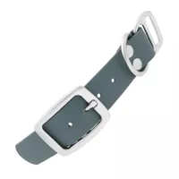 Petrol Blau & Nickel - 25 mm Biothane Adapter Mit Nieten Petrol Blau & Nickel - 25 mm Biothane Adapter Mit Nieten