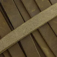 10mm Olive Grün Fettleder Meterware Endlosriemen 10mm Olive Grün Fettleder Meterware Endlosriemen