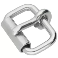 Vernickelt 14 x 2.5 mm Roll-Gürtelschnalle Vernickelt 14 x 2.5 mm Roll-Gürtelschnalle