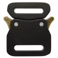 25 mm - Groß Schwarz / Antik Messing Metall Schloss Schnalle 25 mm - Groß Schwarz / Antik Messing Metall Schloss Schnalle