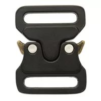 20 mm - Schwarz / Antik Messing Metall Schloss Schnalle 20 mm - Schwarz / Antik Messing Metall Schloss Schnalle