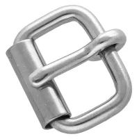 Roll-Gürtelschnalle Edelstahl 20 x 3 mm Roll-Gürtelschnalle Edelstahl 20 x 3 mm