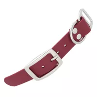 Wine Rot - 25 mm Biothane Adapter Mit Nieten Wine Rot - 25 mm Biothane Adapter Mit Nieten